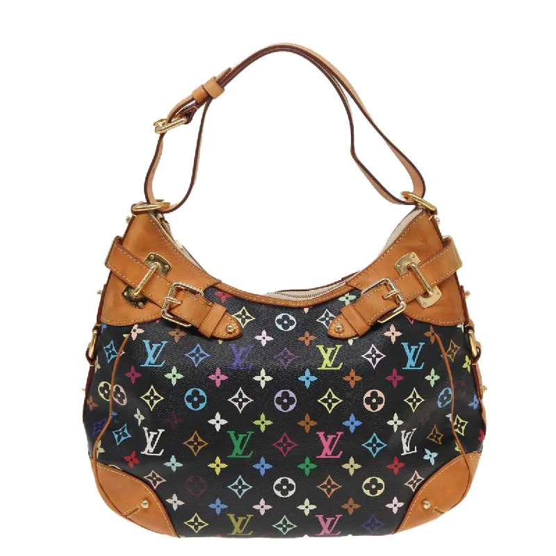 Louis Vuitton bags with a front - zip pocket for small items like keysLOUIS VUITTON Greta Shoulder Bag