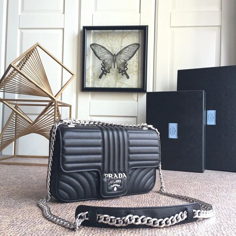 Prada crossbody bags with a woven leather strap for a unique textureWhimsy Finds - Prada Bags - 157