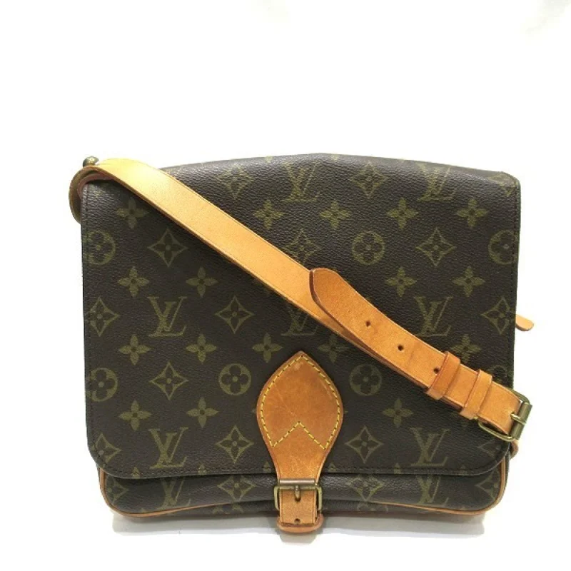 Louis Vuitton Alma bags with a monogram - embossed leather surfaceLOUIS VUITTON Cartouchiere Shoulder Bag