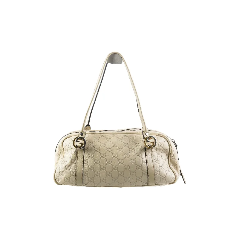 Ladies Gucci shoulder bags with a single - handle designLadies Gucci shoulder bags with a single - handle designGucci Guccissima Twin Shoulder Bag Off-White