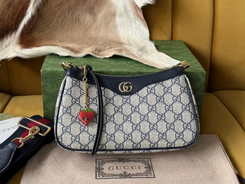 Women Gucci Sylvie bags with a monogram - embossed leatherWomen Gucci Sylvie bags with a monogram - embossed leatherWF - Gucci Bags - 043