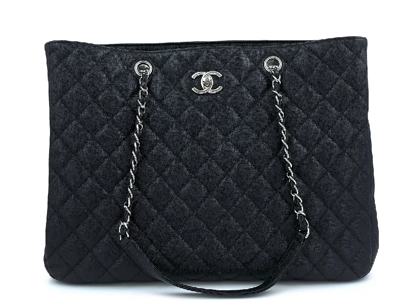 Chanel bags available in bold colors and patternsChanel Black Caviar Classic CC Large Timeless Tote Bag SHW