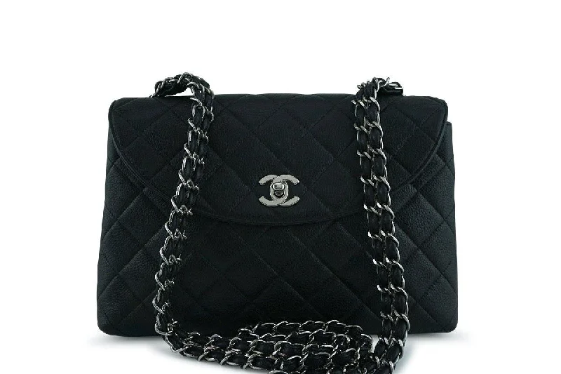 Chanel leather bags for everydChanel Black Caviar Classic Crossbody Quilted Flap Bag