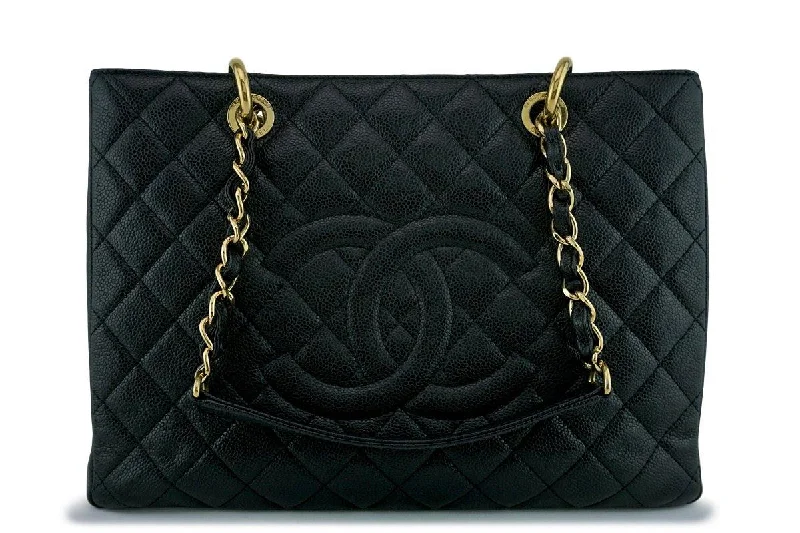 Chanel Chain Strap Handbag for Everyday UseChanel Black Caviar Classic Grand Shopper Tote GST Shopping Bag GHW