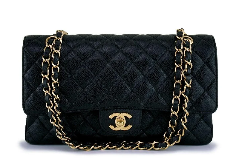 Chanel Chain Strap Handbag for Everyday UseChanel Black Caviar Medium Classic Double Flap Bag GHW