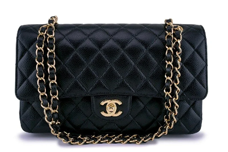 Chanel New Arrival Handbag with Gold HardwareChanel Black Caviar Medium Classic Double Flap Bag GHW