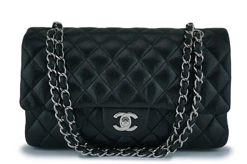 Chanel All - Match Handbag for Versatile StylingChanel Black Lambskin Medium Classic 2.55 Double Flap Bag SHW