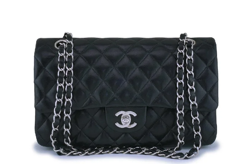 Chanel bags that pair perfectly with any outfitChanel Black Lambskin Medium Classic Double Flap Bag SHW