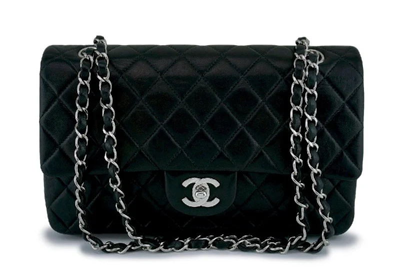 Chanel Classic Flap Bag for Evening PartyChanel Black Lambskin Medium  Classic Double Flap Bag SHW