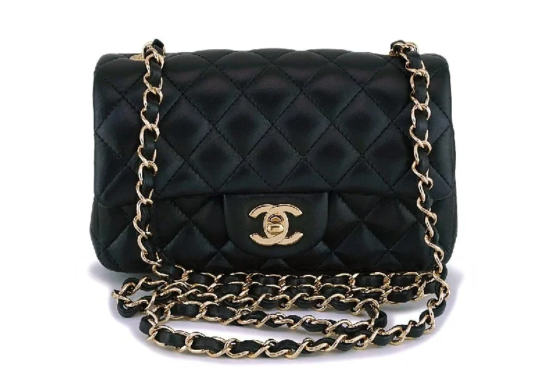 Chanel bags perfect for everyday elegChanel Black Lambskin Rectangular Mini Classic Flap Bag GHW