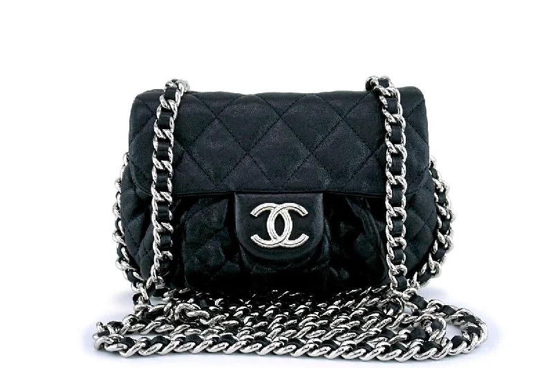 Chanel bags with adjustable chain strapsChanel Black Mini/Small Chain Around Rounded Classic Cross Body Flap Bag