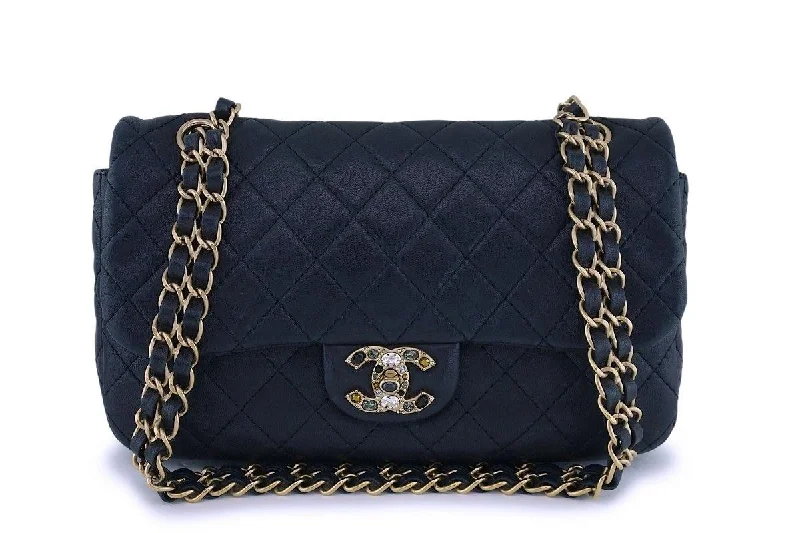 Chanel All - Match Handbag for Versatile StylingChanel Precious Jewel Limited Black Classic Flap Bag