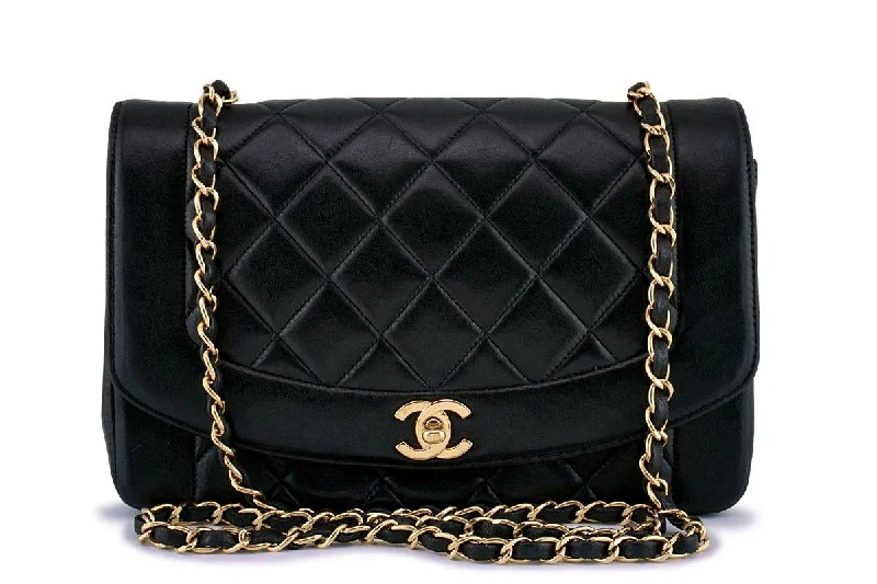 Chanel bags that pair perfectly with any outfitChanel Black Vintage Quilted Classic "Diana" Shoulder Flap Bag 24k GHW