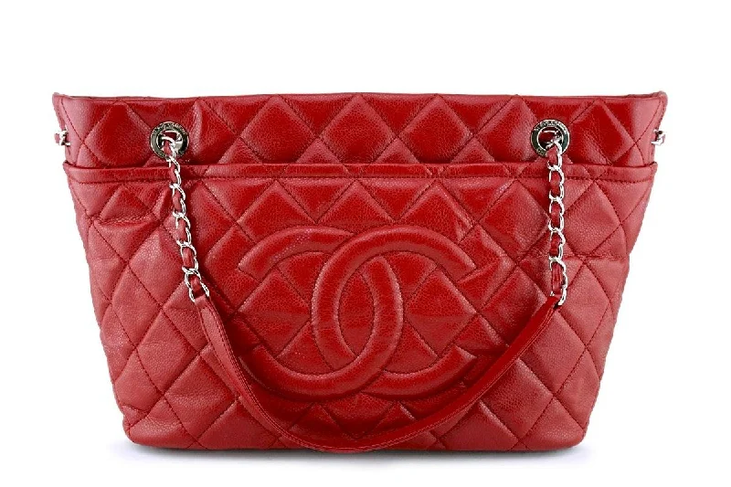 Chanel bags sale 2025Chanel Red Caviar Quilted Timeless Tote GST Grand Shopping Bag