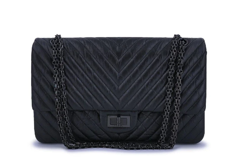 Chanel Lightweight Handbag for Daily ErrandsChanel So Black Reissue Large Classic Double Flap Bag 2.55 227 Jumbo