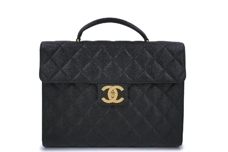 Chanel Colorful Handbag for Spring OutfitsChanel Vintage Black Caviar Briefcase Tote Bag 24k GHW