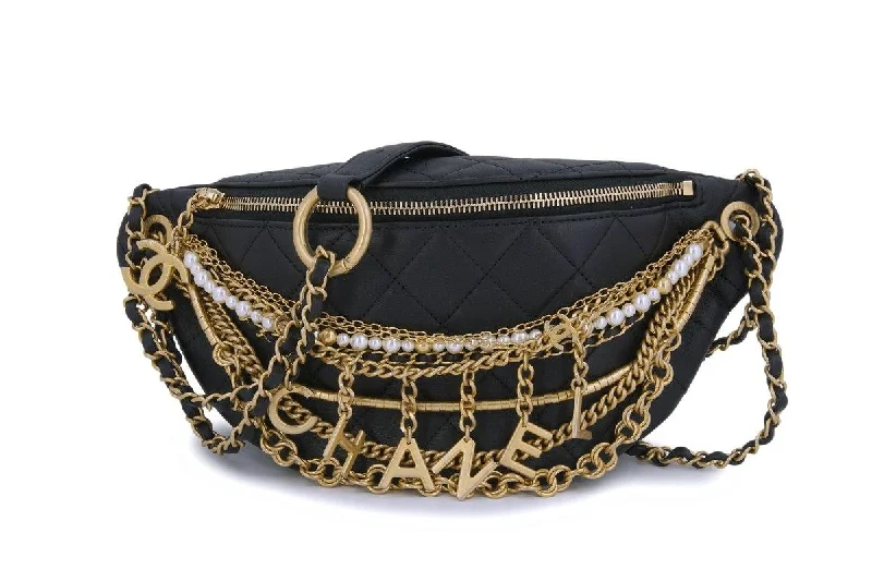 Chanel bags for the minimalist fashionLimited Chanel 19A All About Chains Waist Bag Fanny Pack