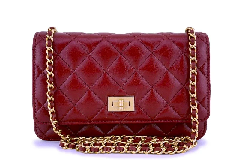 Chanel bags with exclusive seasonal designs and materialsNIB 18P Chanel Red Classic Reissue WOC Wallet on Chain Bag