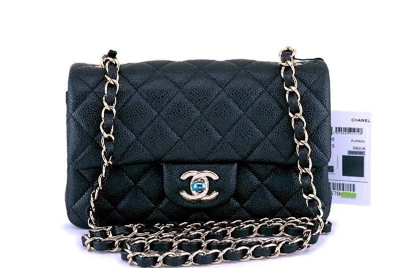 Chanel bags available at online luxury retaileNWT 18S Chanel Iridescent Gray Caviar Classic Rectangular Mini Flap Bag GHW