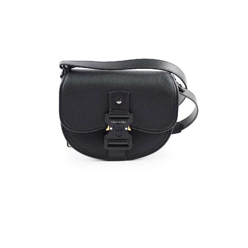 Contemporary Christian Dior handbags with a unique shapeChristian Dior Men's Gallop Flap Messenger Bag Black