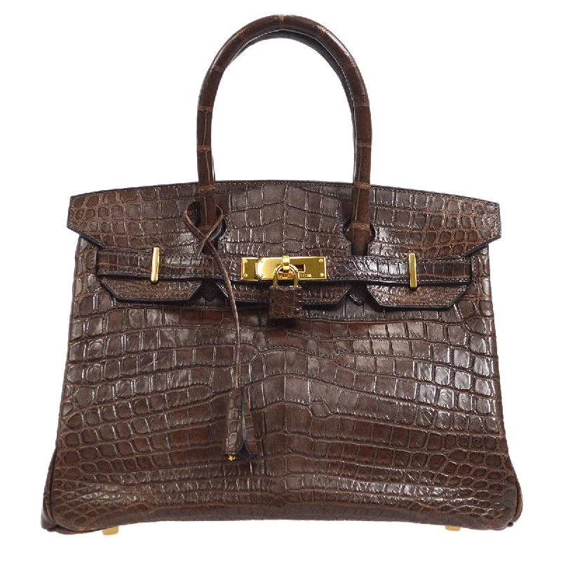 Hermes Birkin Bags in Exotic Python Leather for a Unique LookHERMES * 2002 BIRKIN 30 Havane Matt Niloticus