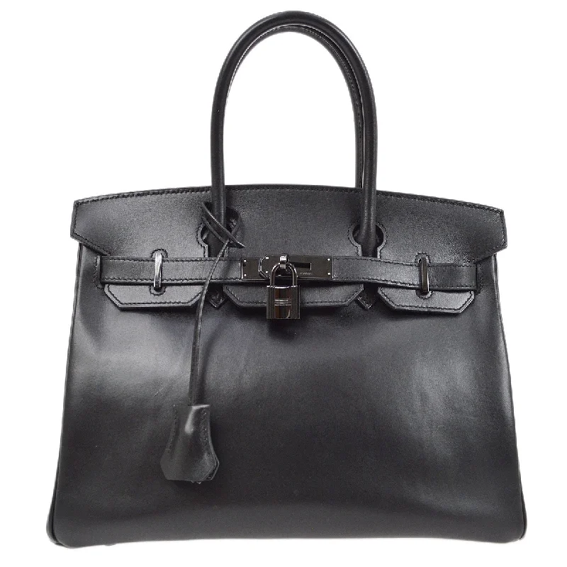 Hermes Birkin Bags in Smooth Box Calf Leather for a Timeless AestheticHERMES * 2011 BIRKIN 30 So Black Box calf