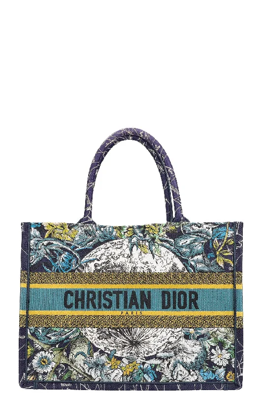 Contemporary Christian Dior handbags with a unique shapeCHRISTIAN DIOR Book Tote Medium Darkblue