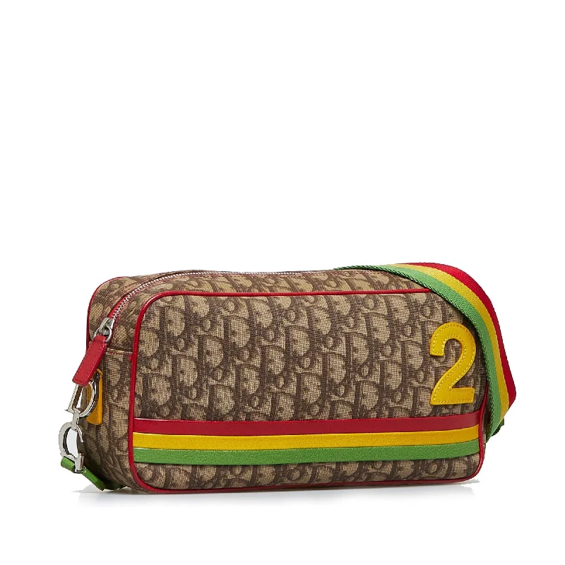 Trendsetting Christian Dior crossbody bags with a colorful strapDior Diorissimo Rasta Crossbody (SHG-xB2Sfz)