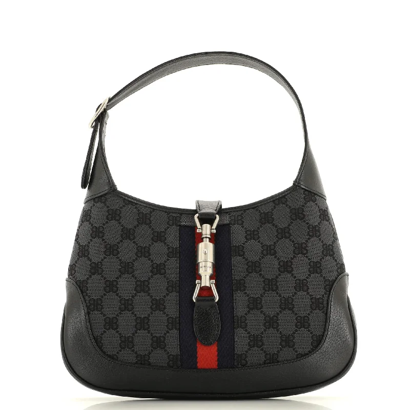 Designer bags with detachable strapsx Gucci The Hacker Project Jackie 1961 Hobo BB Canvas Small