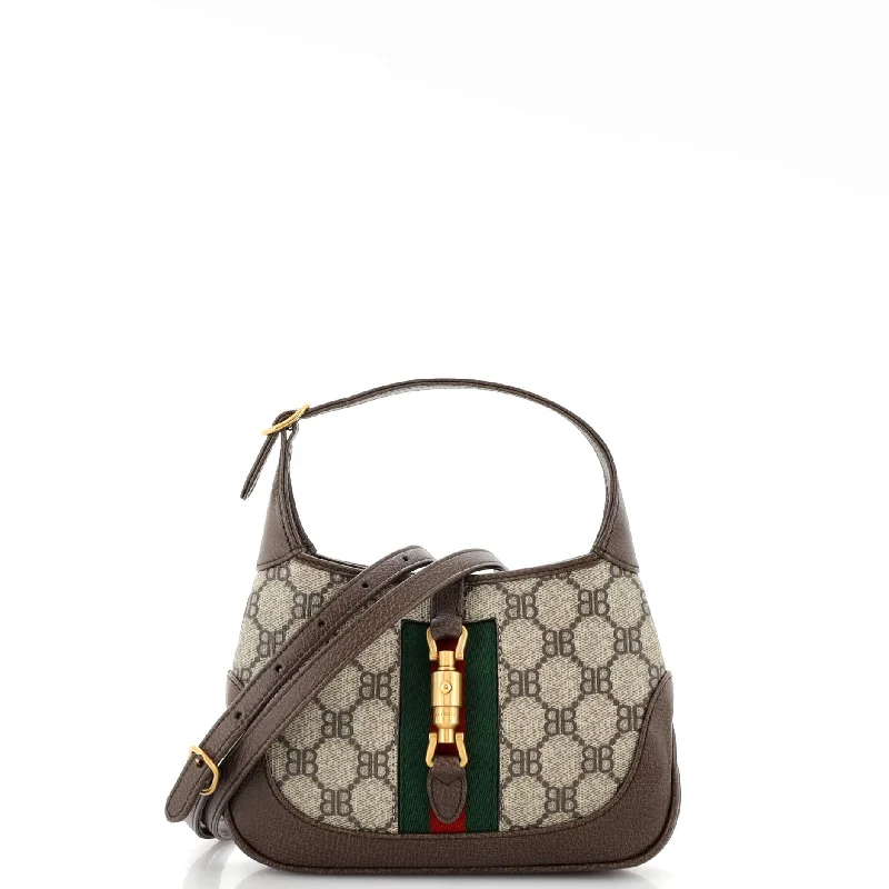 High-end designer bags for menx Gucci The Hacker Project Jackie 1961 Hobo BB Coated Canvas Mini