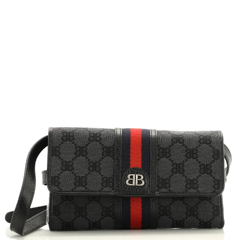 Lightweight duffle bags for gymx Gucci The Hacker Wallet on Strap BB Coated Canvas