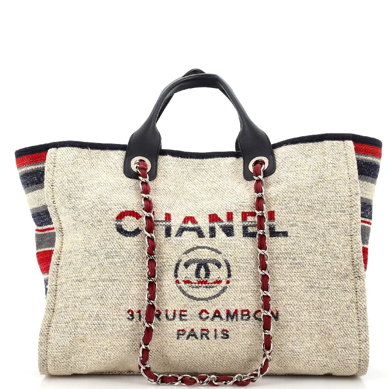 Best bags for weekend getawaysDeauville Tote Canvas with Striped Detail Medium