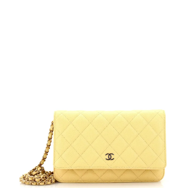 Best-selling designer bags 2025Wallet on Chain Quilted Caviar