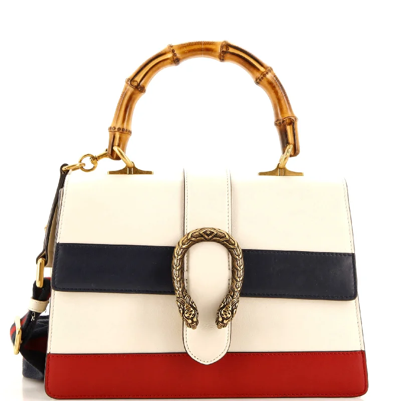 Best-selling designer bags 2025Dionysus Bamboo Top Handle Bag Colorblock Leather Medium