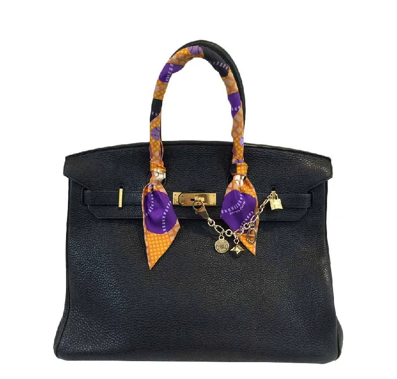 Hermes Birkin Bags with a Magnetic - Closure Interior PocketHermès Birkin 35 Black Clemence Bag GHW