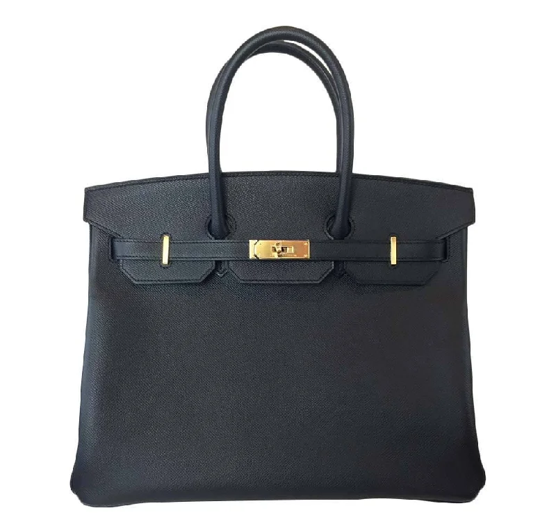 Hermes Birkin Bags with a Detachable Mobile Phone HolderHermès Birkin 35 Black Epsom Bag GHW