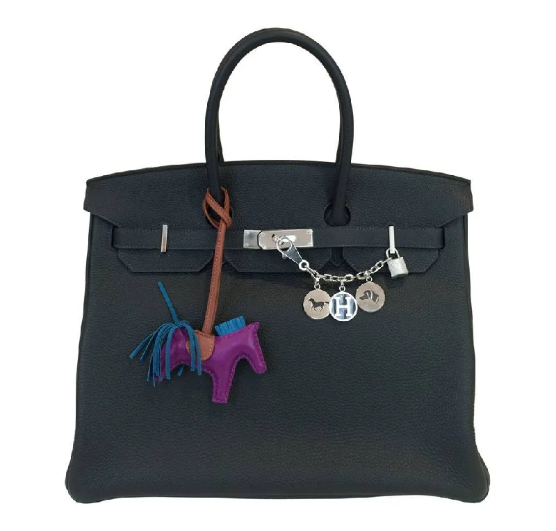 Hermes Birkin Bags with a Zippered Interior Compartment for ValuablesHermès Birkin 35 Blue Ocean Bag PHW