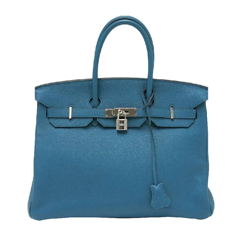 Hermes Birkin Bags with a Detachable Keychain HolderHermès Birkin 35 Cobalt Togo Bag PHW