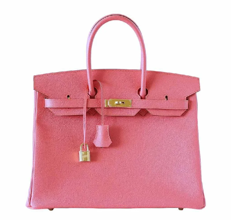 Hermes Birkin Bags with a Hand - Painted Monogram DesignHermès Birkin 35 Flamingo Epsom Bag