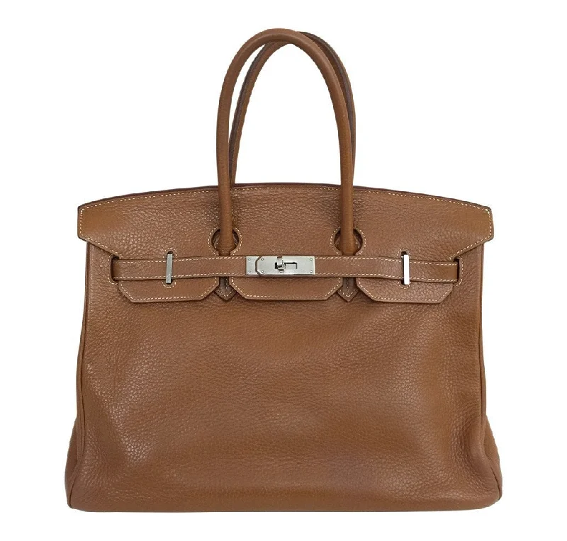 Hermes Birkin Bags with a Detachable Mirror Pocket InsideHermès Birkin 35 Gold Togo Bag PHW