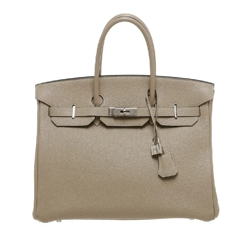 Hermes Birkin Bags in a Light Beige for a Soft and Sophisticated AestheticHermès Birkin 35 Gris Tourterelle Bag PHW