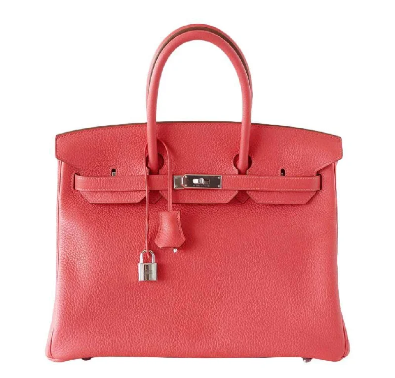 Hermes Birkin Bags Sized 30cm for a Compact Yet Spacious OptionHermès Birkin 35 Rose Jaipur Bag Clemence PHW