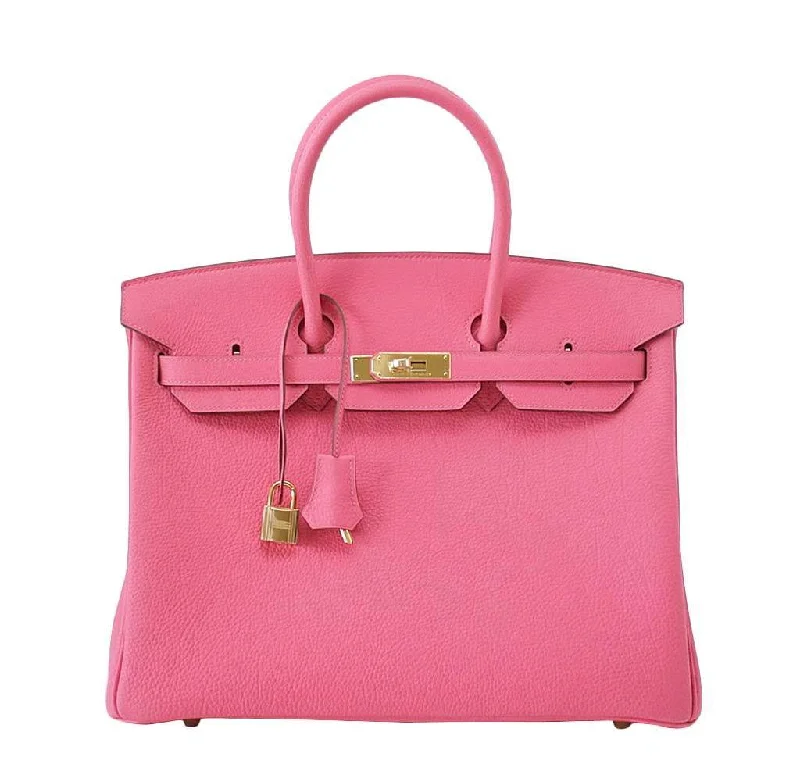 Hermes Birkin Bags with a Removable Interior OrganizerHermès Birkin 35 Rose Lipstick Bag GHW