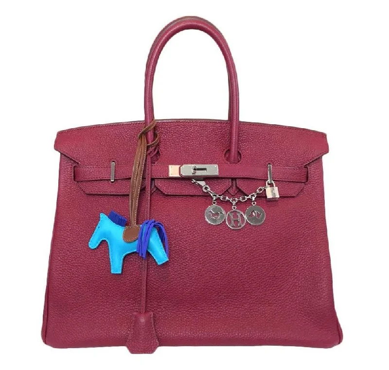 Hermes Birkin Bags with a Zippered Interior Compartment for ValuablesHermès Birkin 35 Rouge Vif Bag PHW