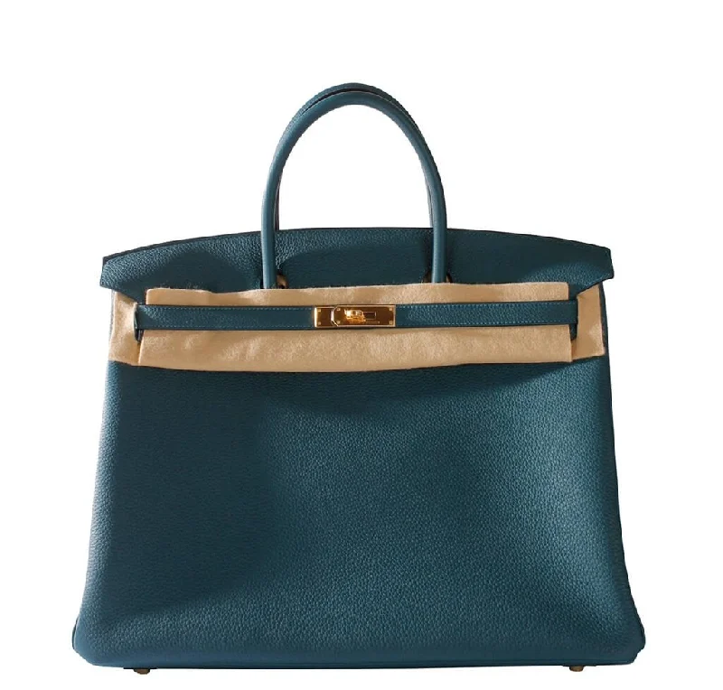 Hermes Birkin Bags in a Dark Olive Green for a Unique and Earthy VibeHermès Birkin 40 Bag Bleu Covert Togo