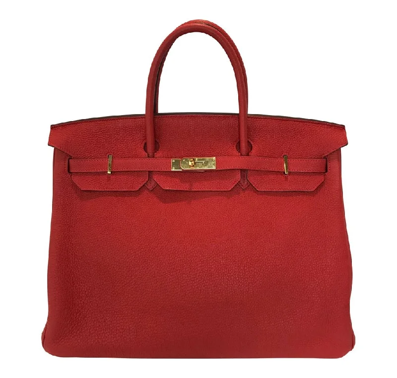 Hermes Birkin Bags with a Reinforced Bottom Panel for LongevityHermès Birkin 40 Geranium Togo Bag