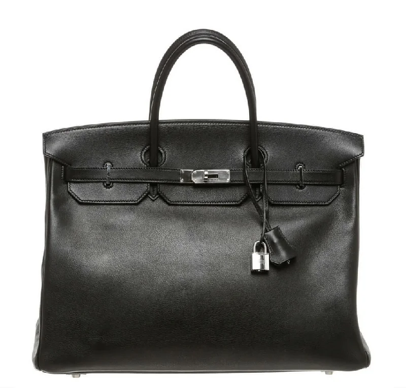 Hermes Birkin Bags in a Deep Burgundy for a Rich and Sumptuous AppearanceHermès Birkin 40 Noir Bag PHW