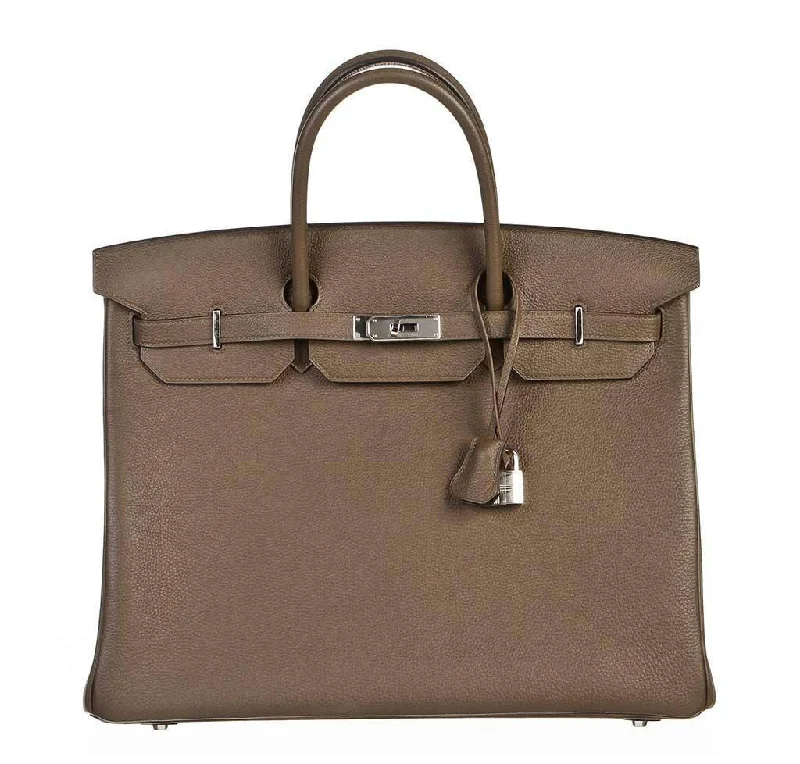 Hermes Birkin Bags in a Soft Coral Pink for a Feminine and Playful VibeHermès Birkin 40 Taupe PHW