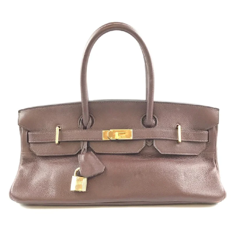 Hermes Birkin Bags in Matte Alligator Leather for a Sophisticated FinishHermès JPG Shoulder Birkin Rare Limited Edition Hand Tote Brown Clemence Leather Satchel