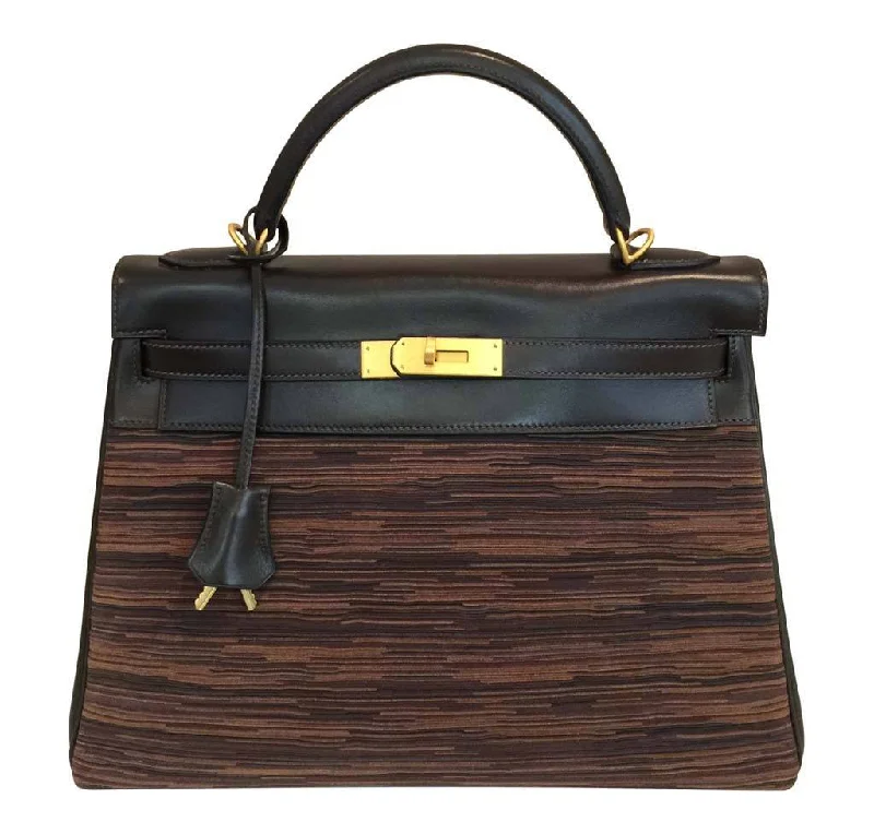 Hermès Kelly Bags with a leather - wrapped turnlock for added eleganceHermès Kelly 32 Multi-Color Bag Limited Edition